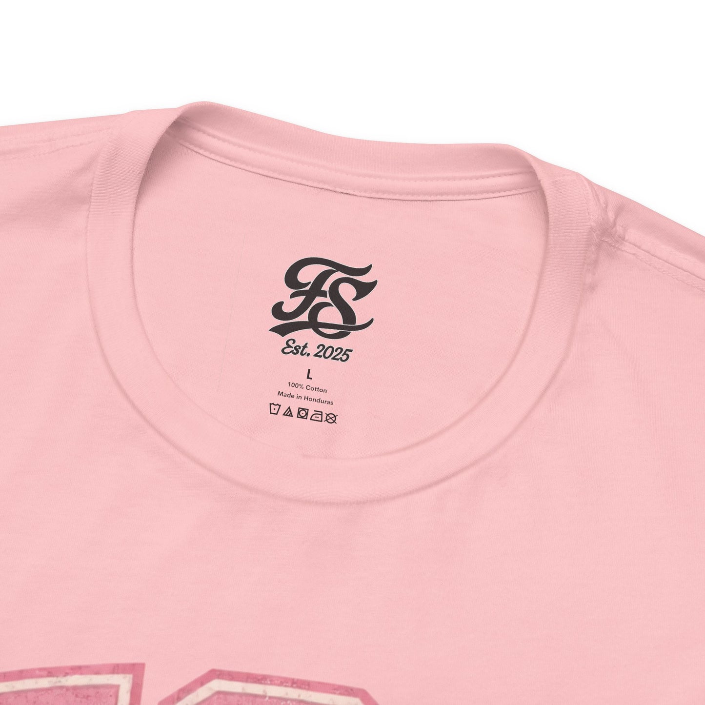 FSA Vintage Varsity Tee — Est. 2025 Pink College Shirt
