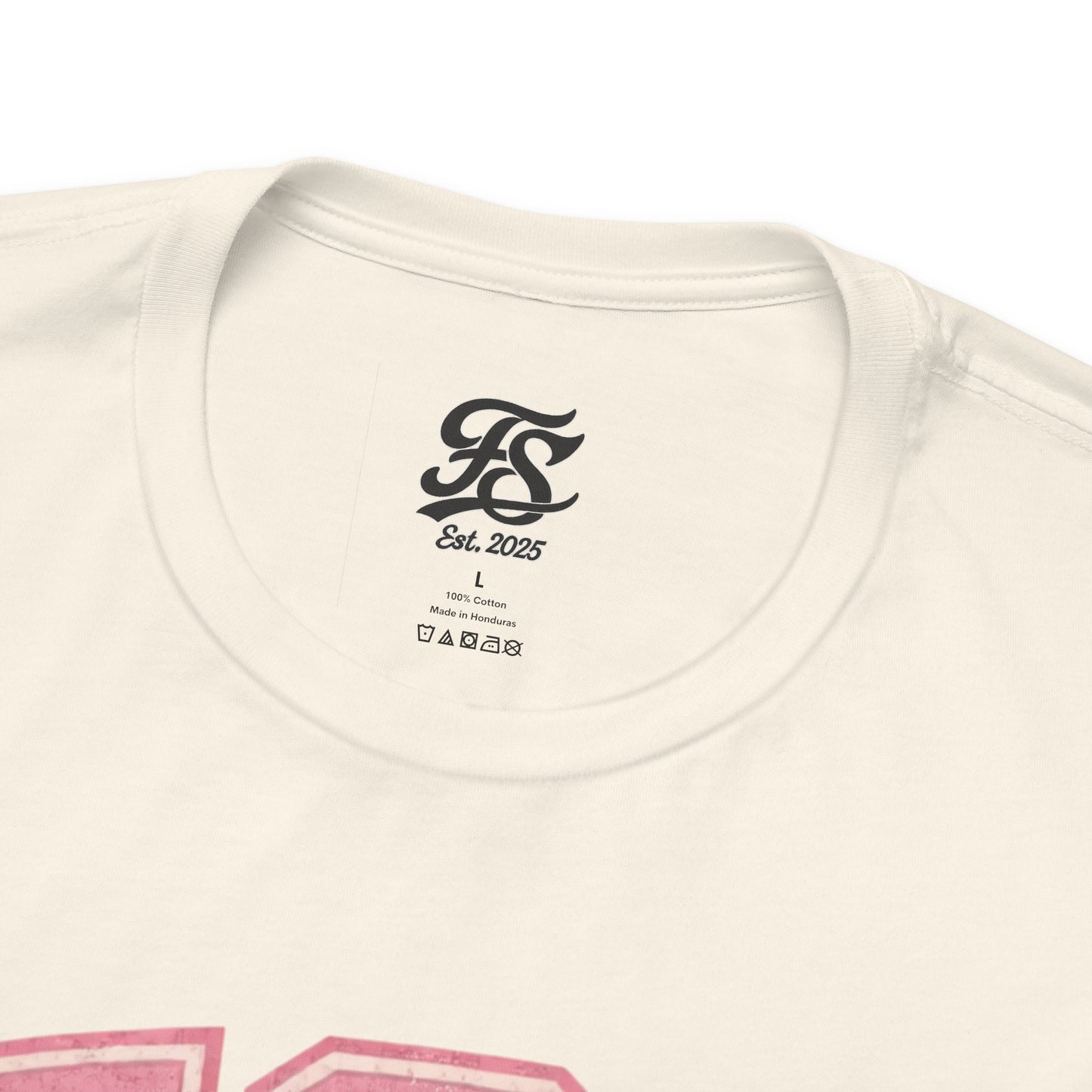 FSA Vintage Varsity Tee — Est. 2025 Pink College Shirt