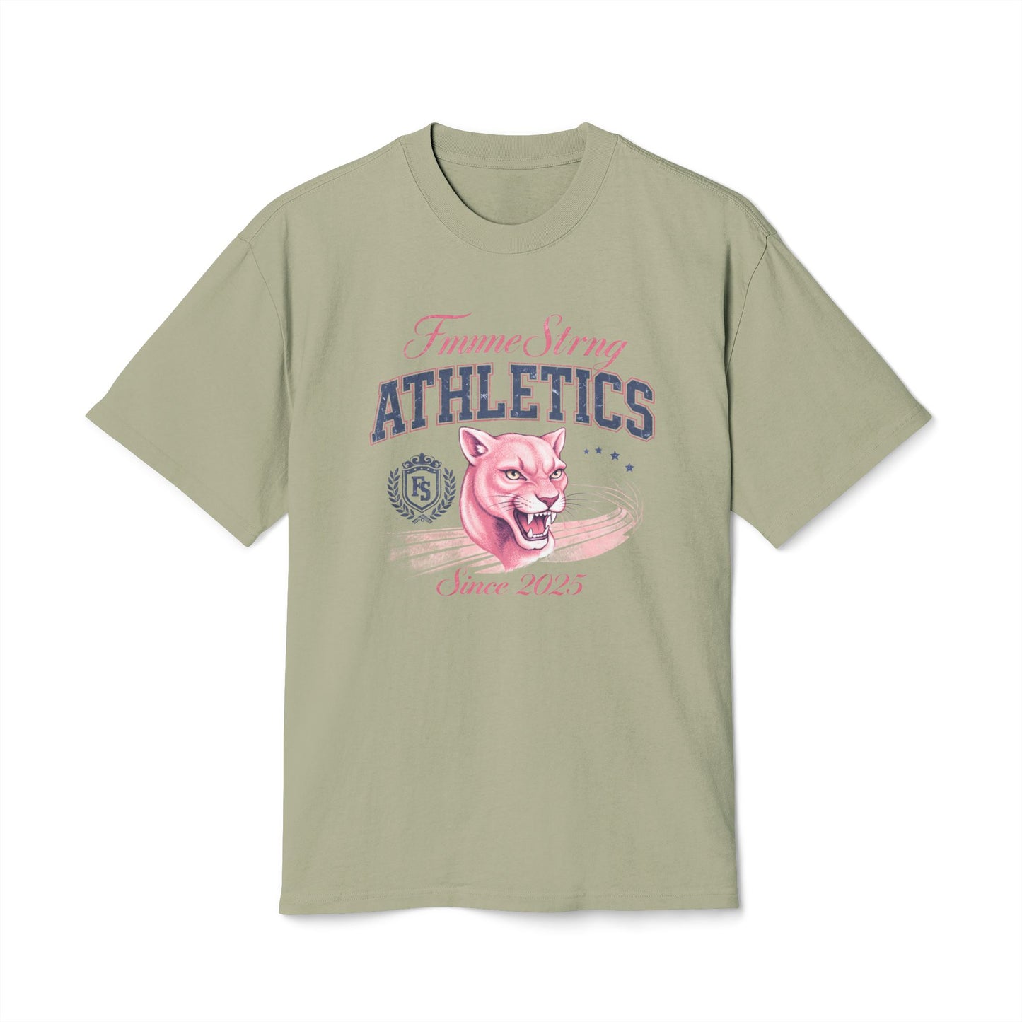 Athletics Tee — Femme Strong Pink Panther Vintage Graphic