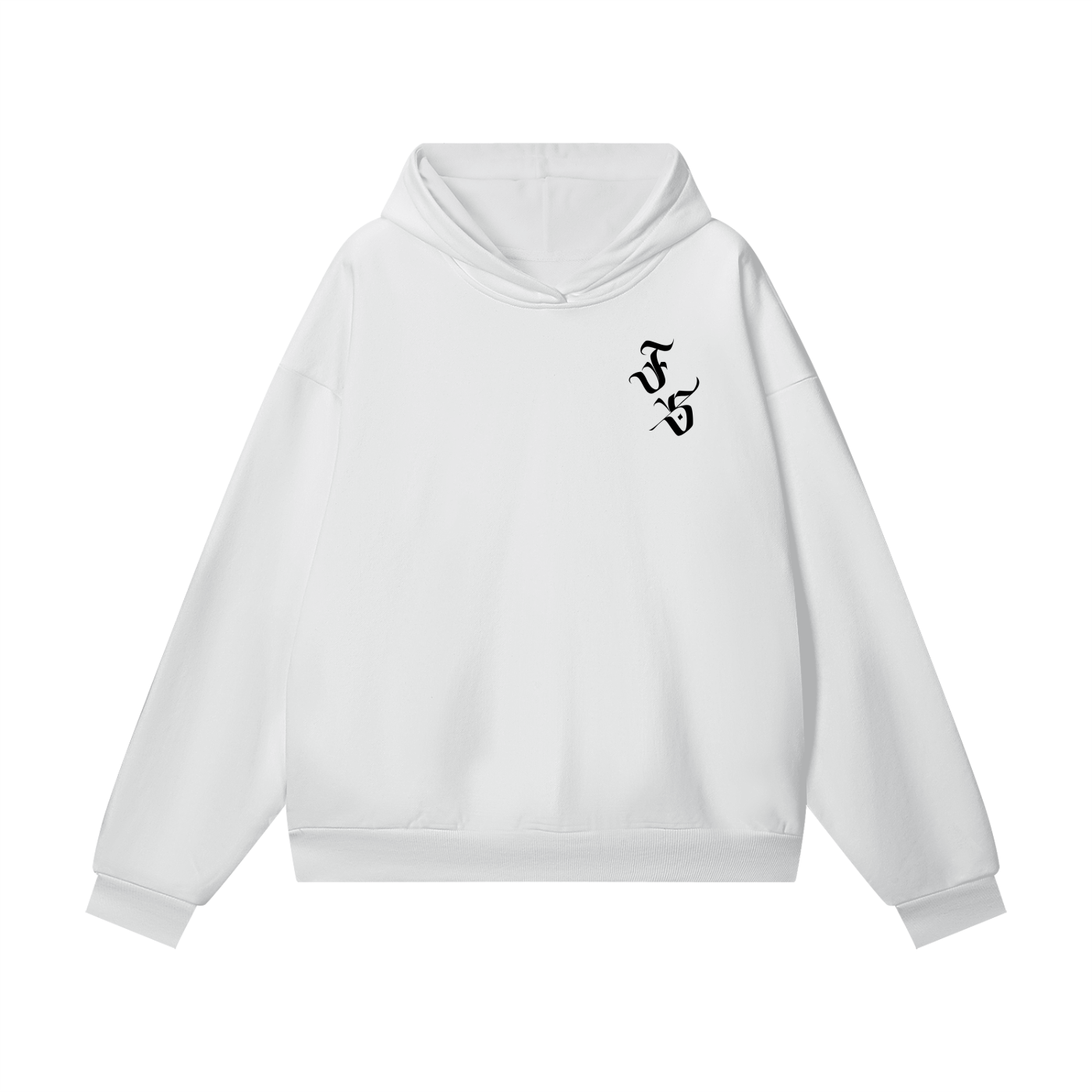Heavyweight Hidden Pocket Fleece Hoodie: Fmme Strng State of Mind (White/ Cream) ✨