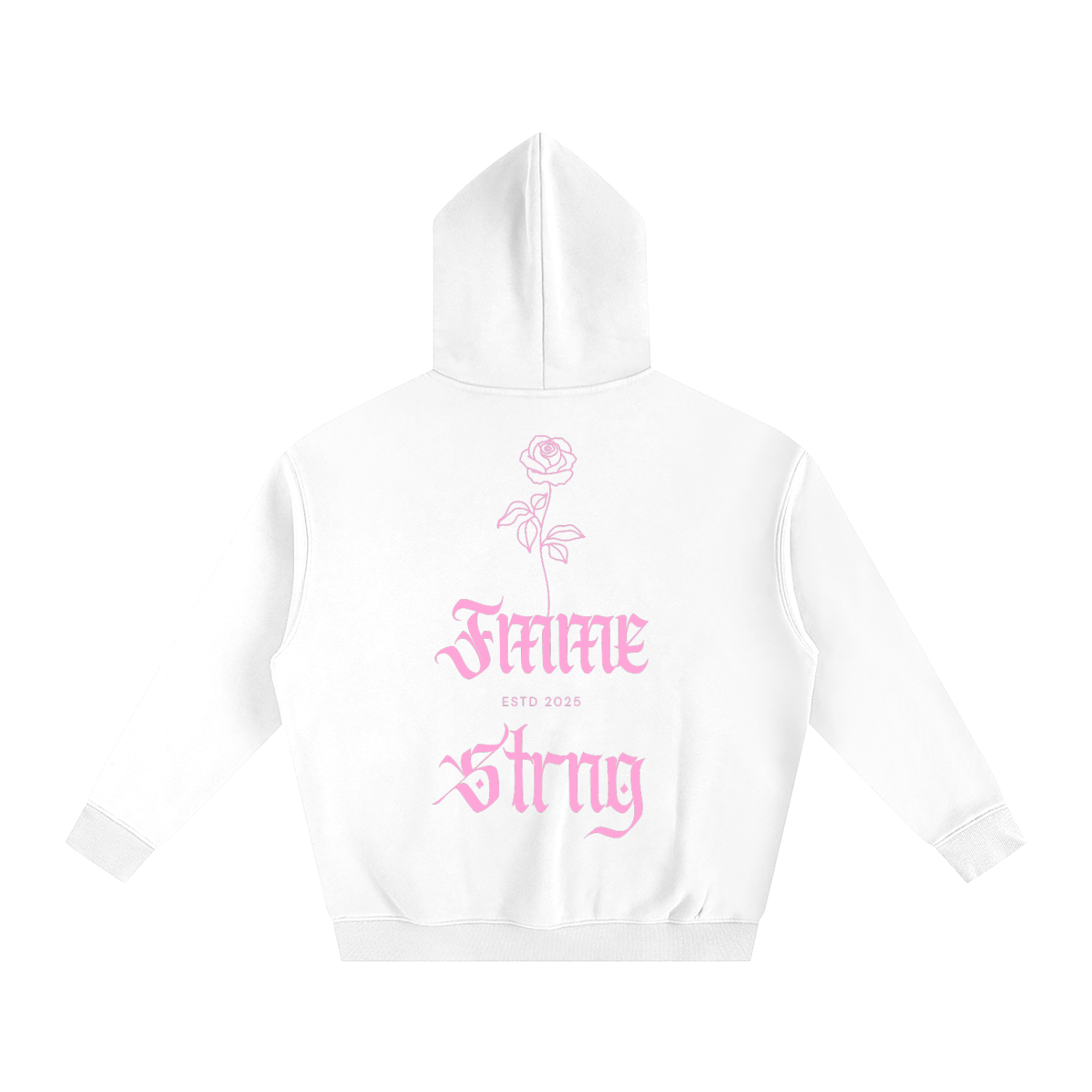 🌹🧥✨ Fmme Strng™ Artful Rose Oversized Fleece Hoodie – Streetwear Cozy
