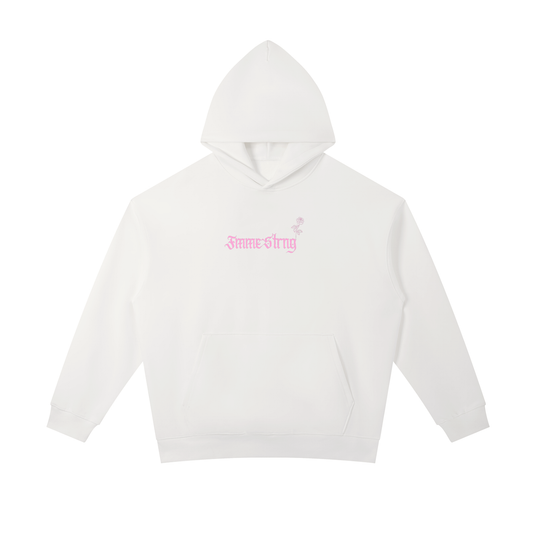 Cozy Heavyweight Fleece Hoodie: Big Fmme Energy 🤍🩷