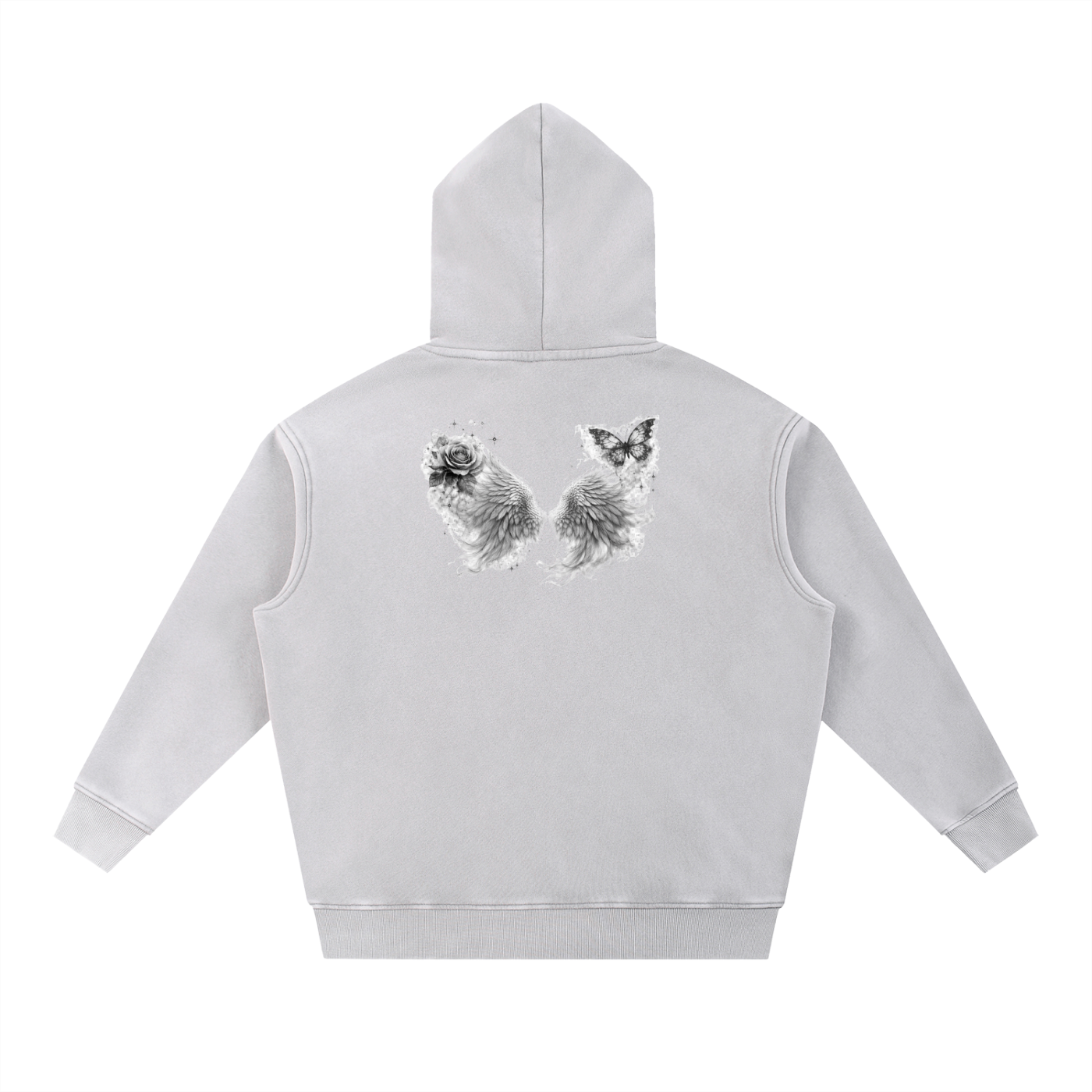 Snow Wash Fleece Oversize Hoodie