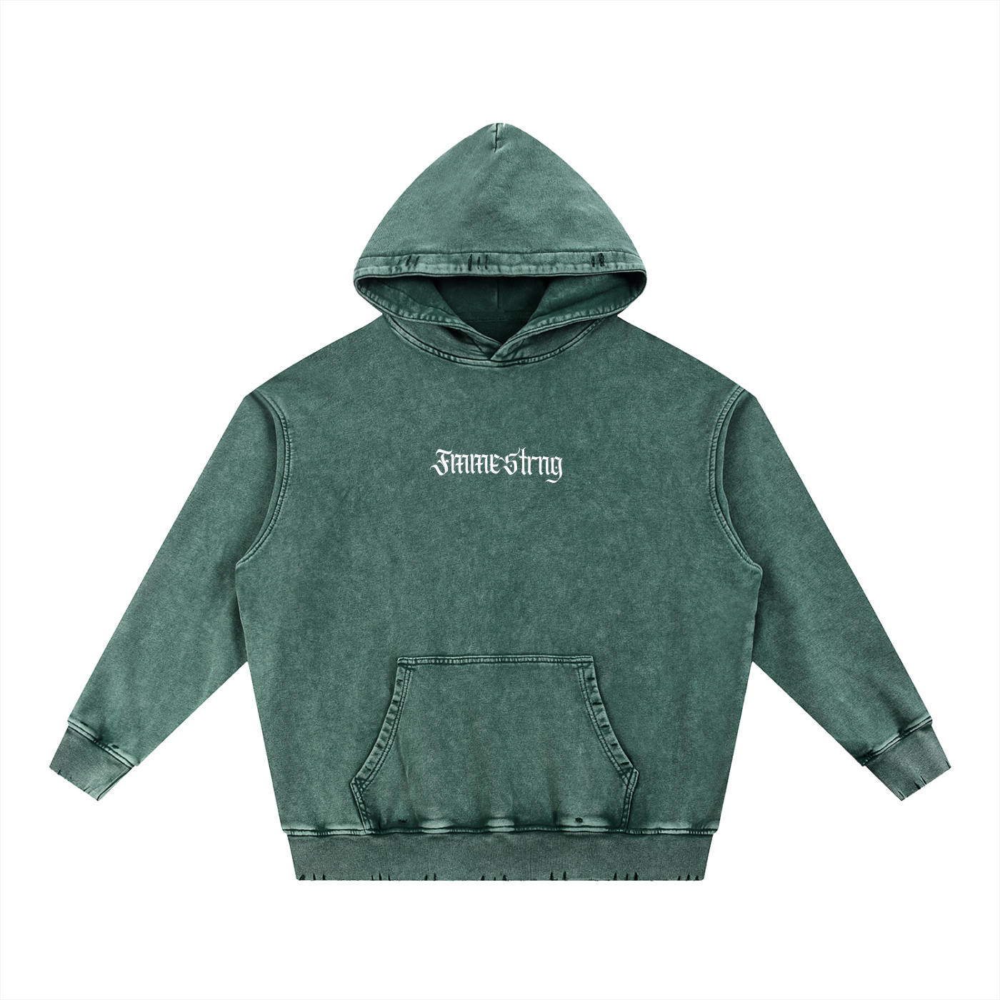🩶 Snow Wash Hand-Frayed Heavyweight Hoodie 🩶