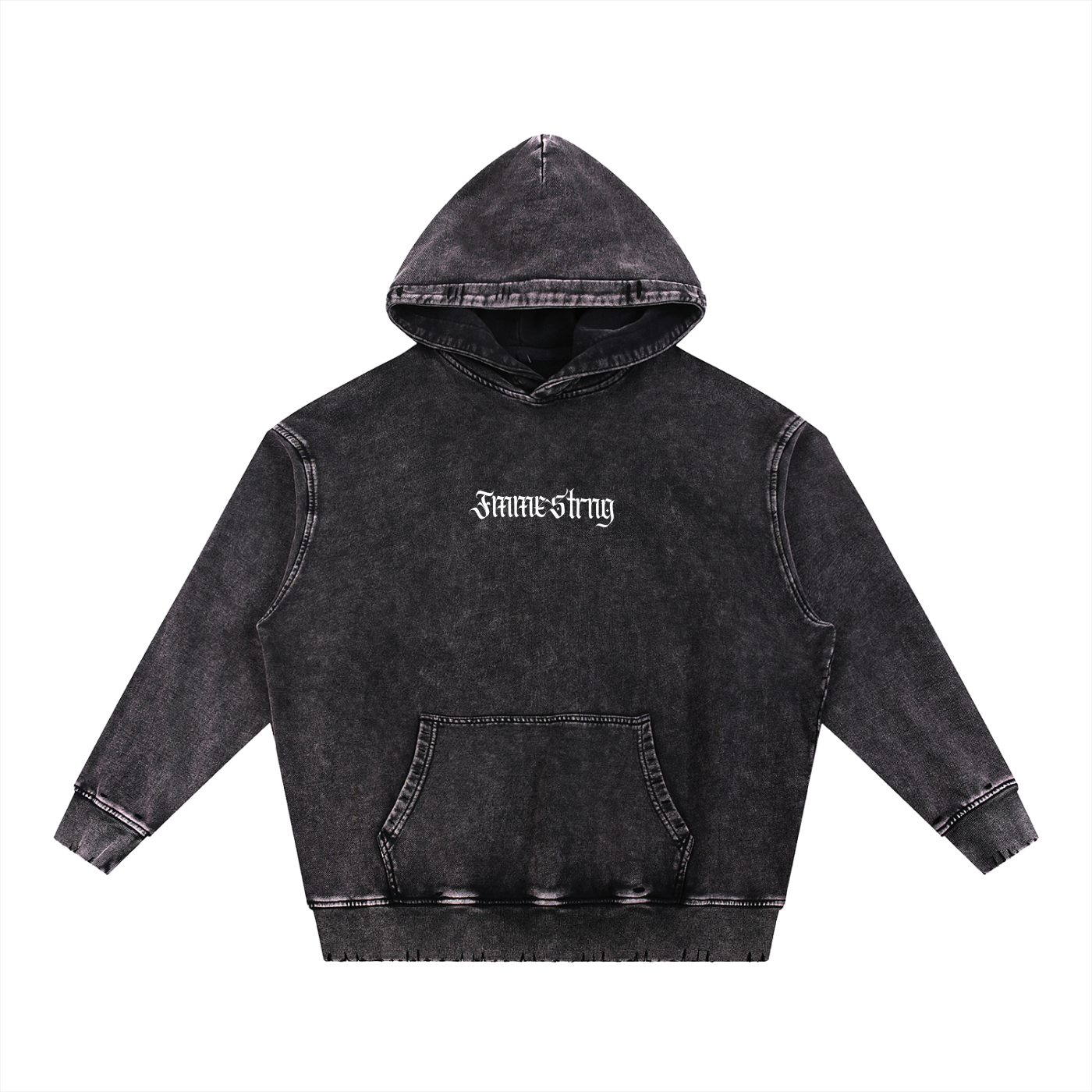 🩶 Snow Wash Hand-Frayed Heavyweight Hoodie 🩶