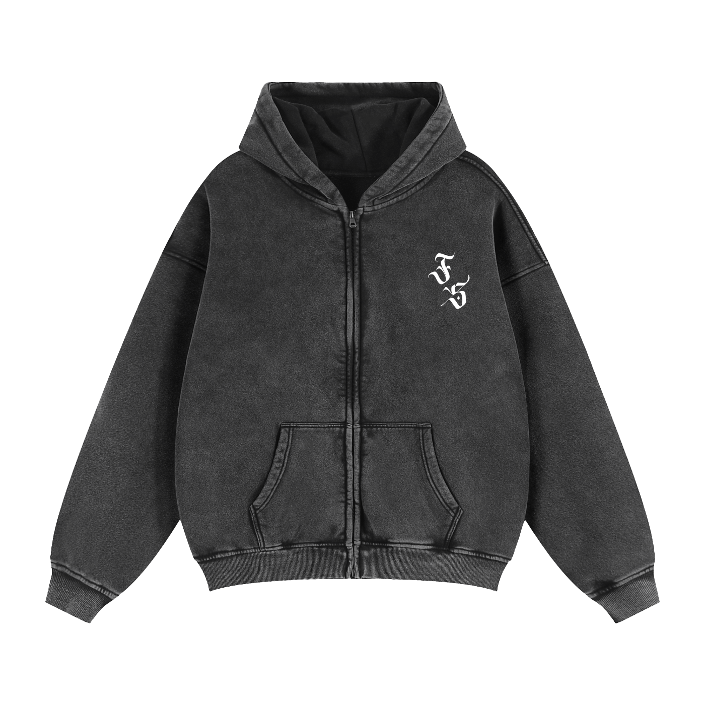 🩶 Zip-Through Boxy Fleece Hoodie 🩶