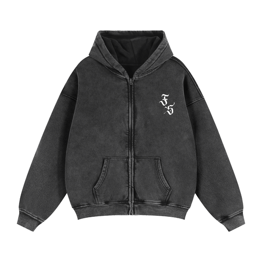 🩶 Zip-Through Boxy Fleece Hoodie 🩶