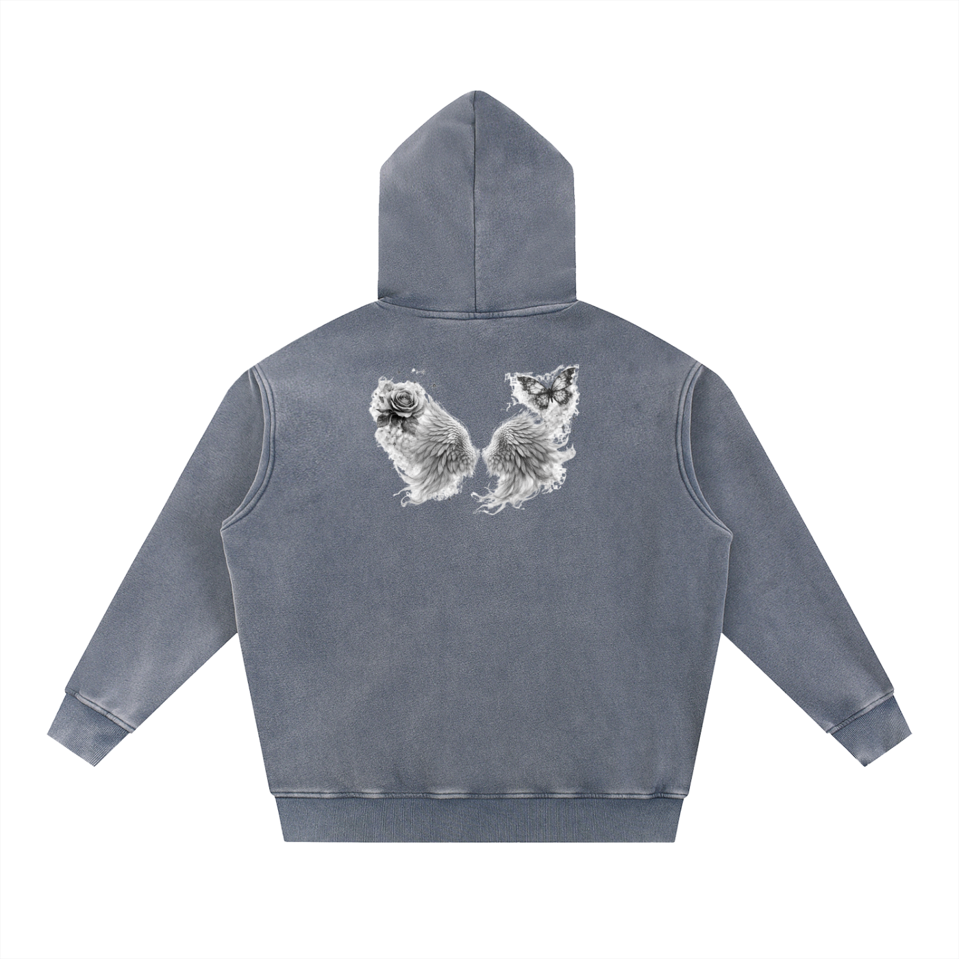 Snow Wash Fleece Oversize Hoodie