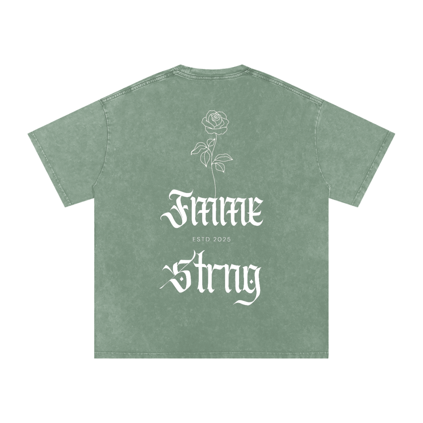 Snow-Washed Heavyweight Rose Tee 🌹 ❄️