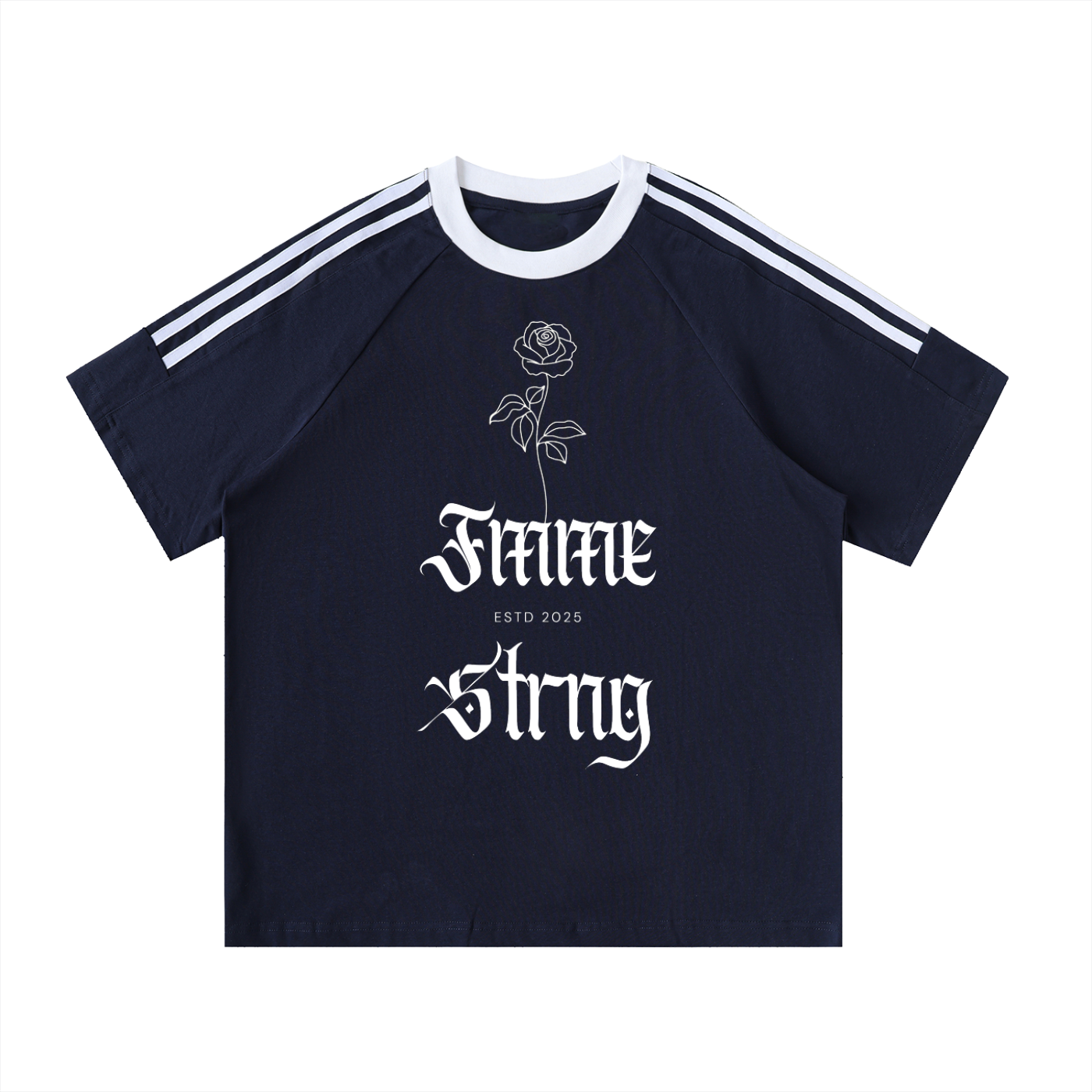 🌹 Contrast Crewneck Fmme Strng Jersey Tee 🌹