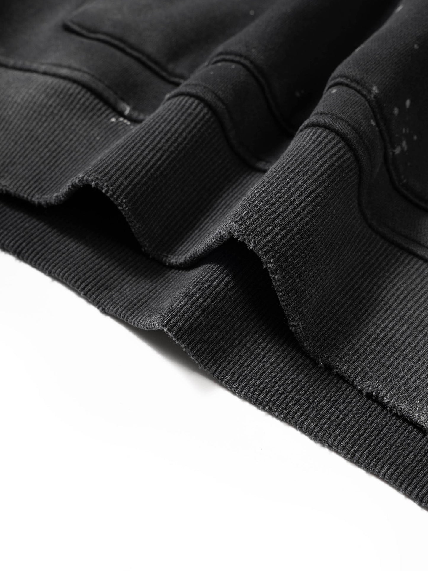 🩶 Vintage Washed Frayed Fleece Hoodie 🩶